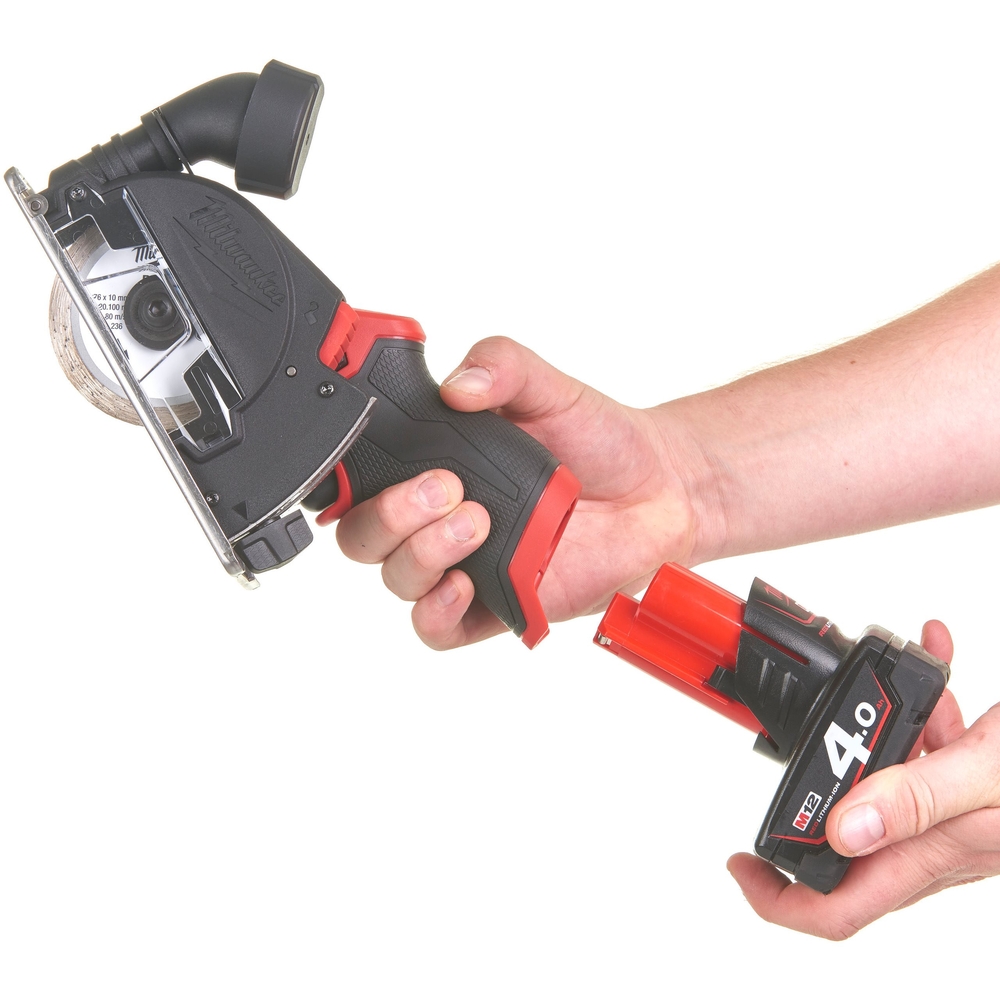 Meuleuse d'angle compacte MILWAUKEE 12V avec batteries M12 FCOT-422X - 4933464619