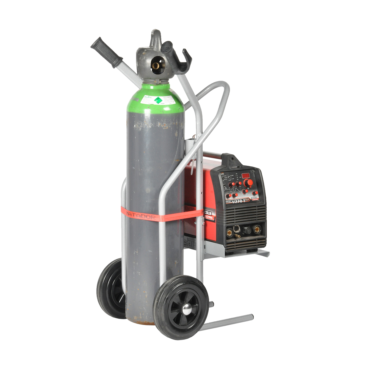 Diable MATADOR pour poste a souder, roue caoutchouc - 11329