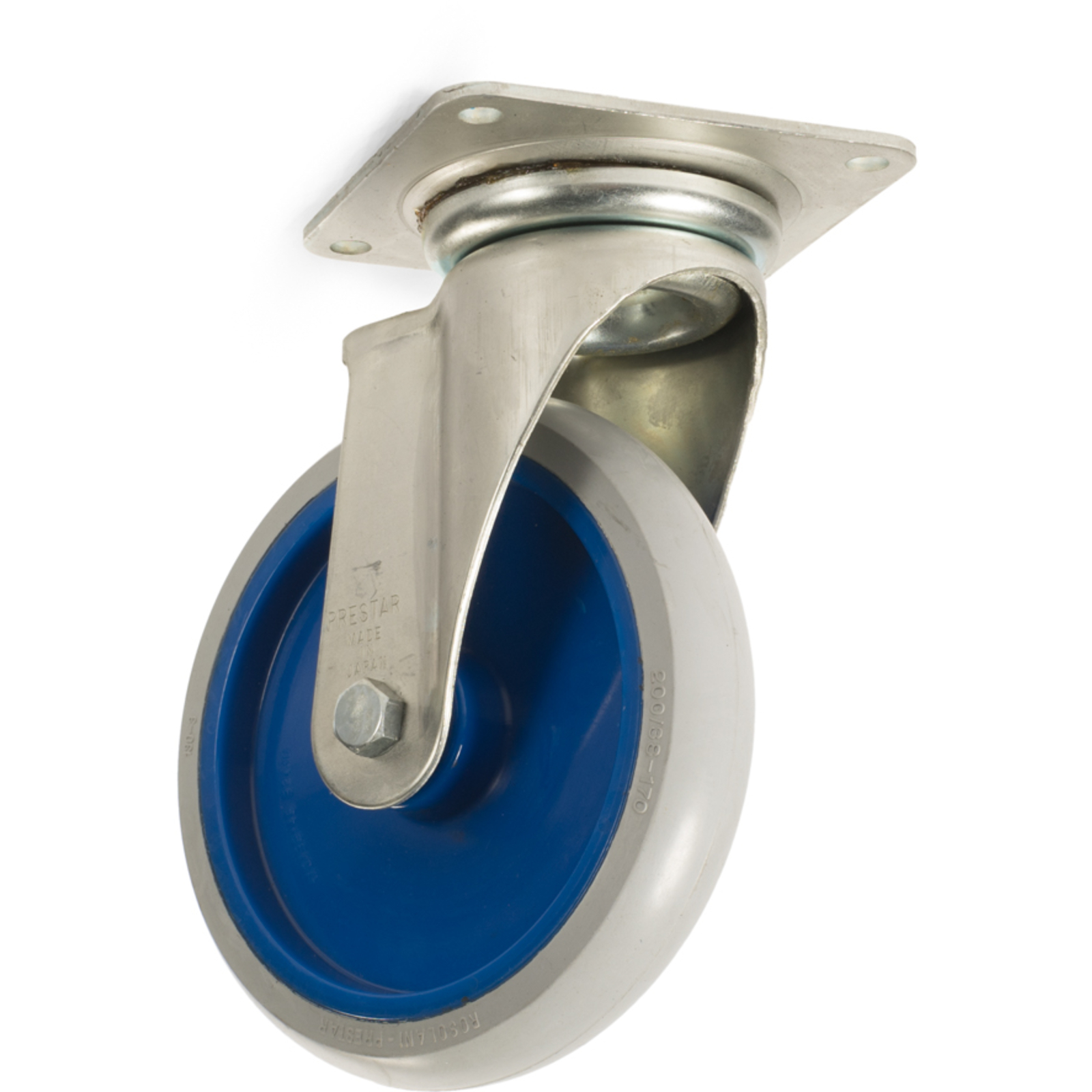 Roue pivotante  8″ Ø200 mm pour chariots NG-série avec fourche en acier MATADOR - 11410