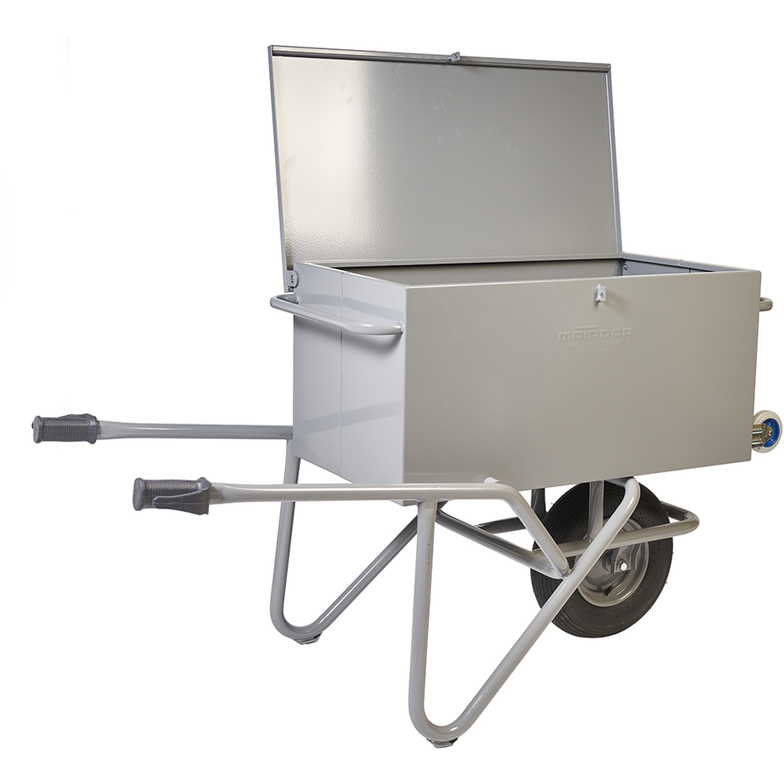 Brouette boîte à outils basculante cantine 900x500x430 mm Roue pneumatique MATADOR - 11616