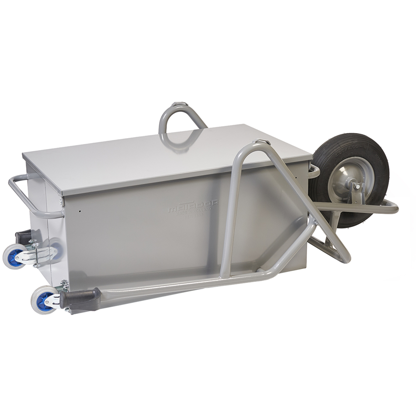 Brouette boîte à outils basculante cantine 900x500x430 mm Roue pneumatique MATADOR - 11616