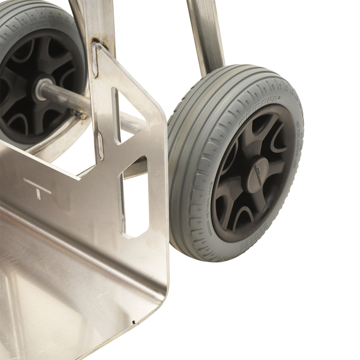 Diable aluminium MATADOR a tablier surélevé, bavette 450x300mm - 17939