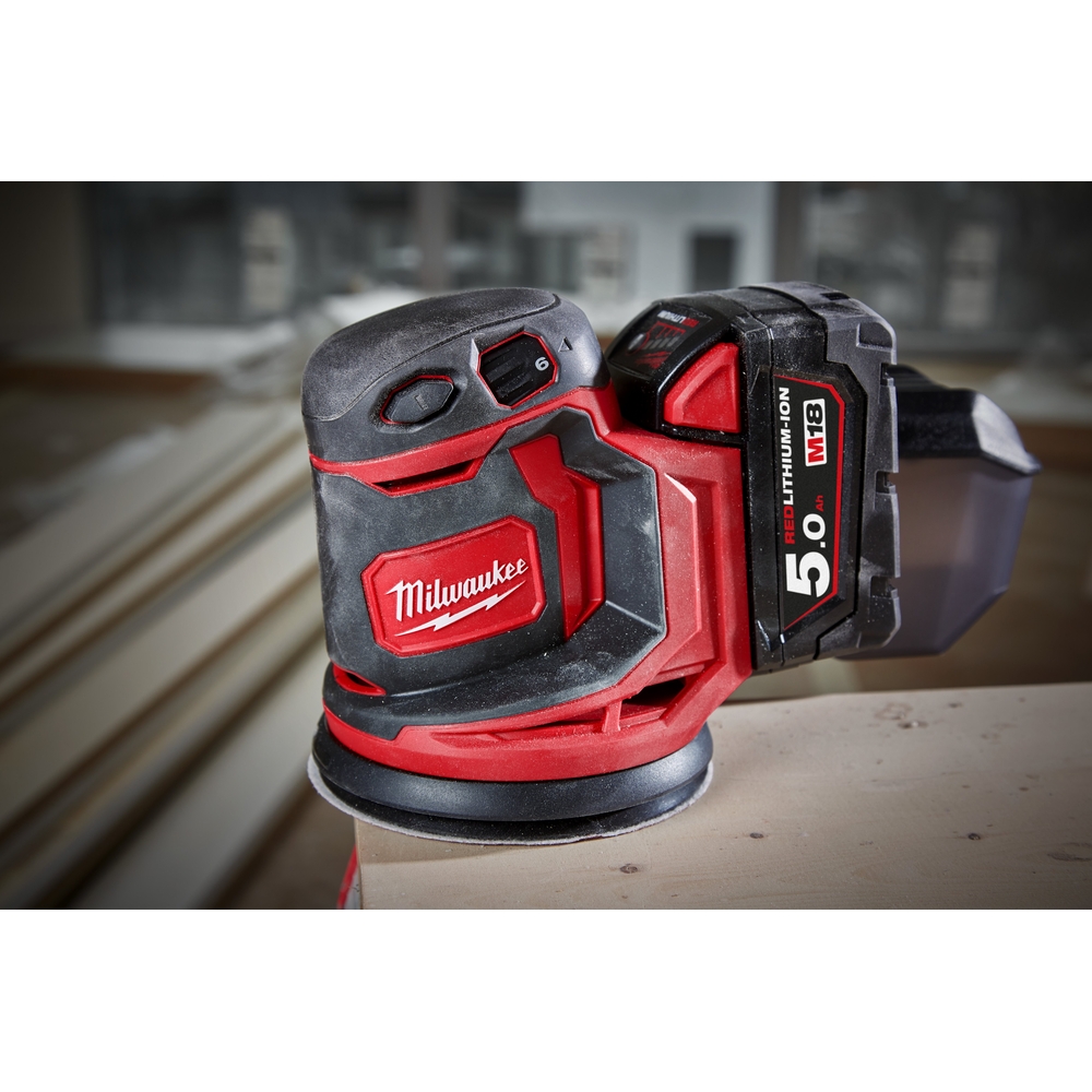 Ponceuse orbitale 125mm MILWAUKEE M18 BOS125-0 18V sans batterie - 4933464228