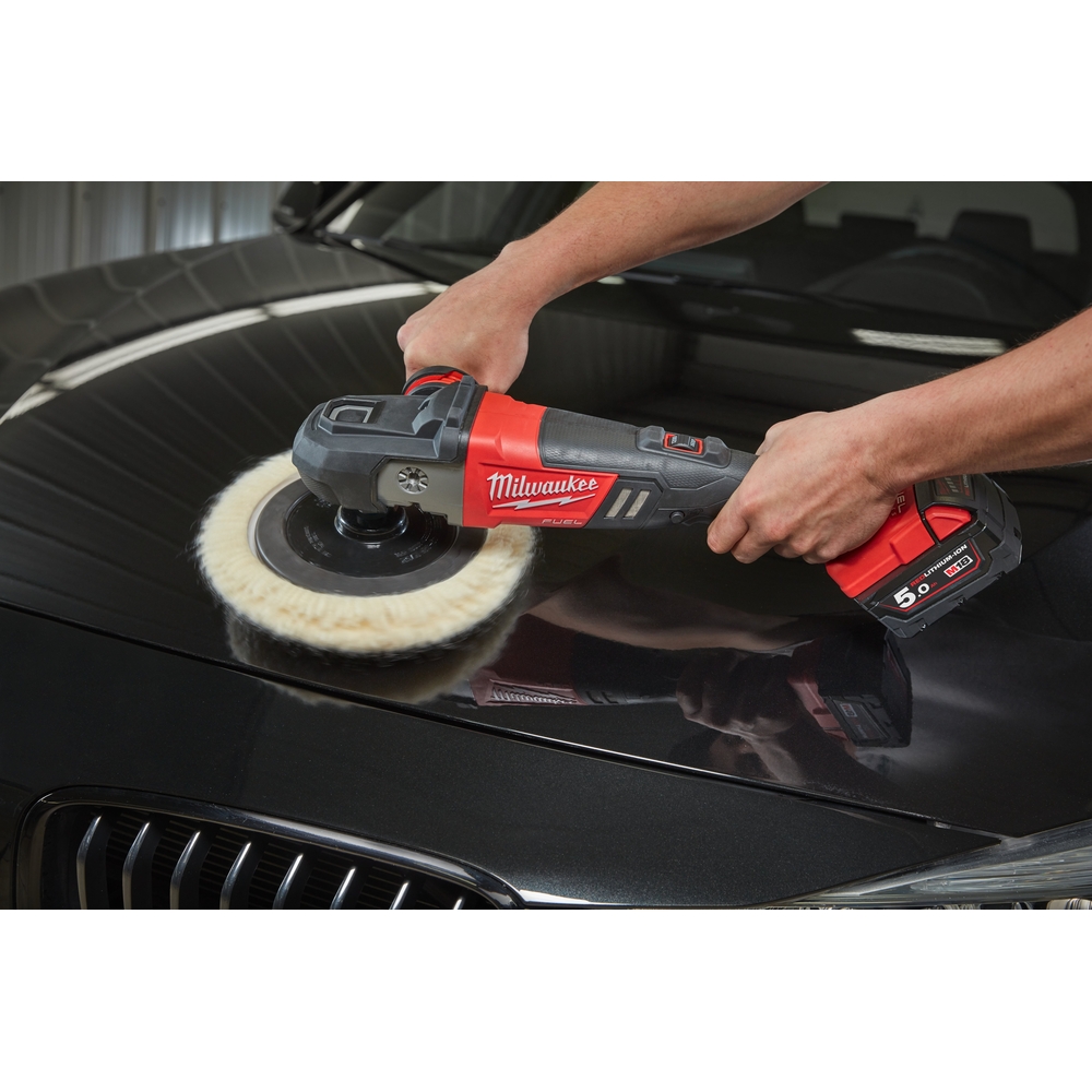 Polisseuse MILWAUKEE FUEL 18V 180 mm livrée sans batteries ni chargeur en carton M18 FAP180-0 - 4933451549