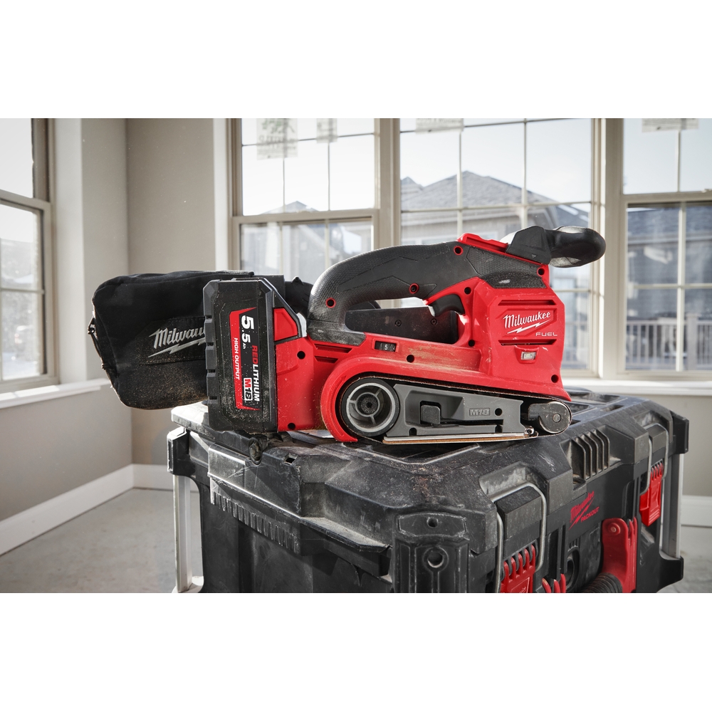 Ponceuse à bande 75mm 18V bande abrasive de rechange sans batterie ni chargeur MILWAUKEE - 4933479614
