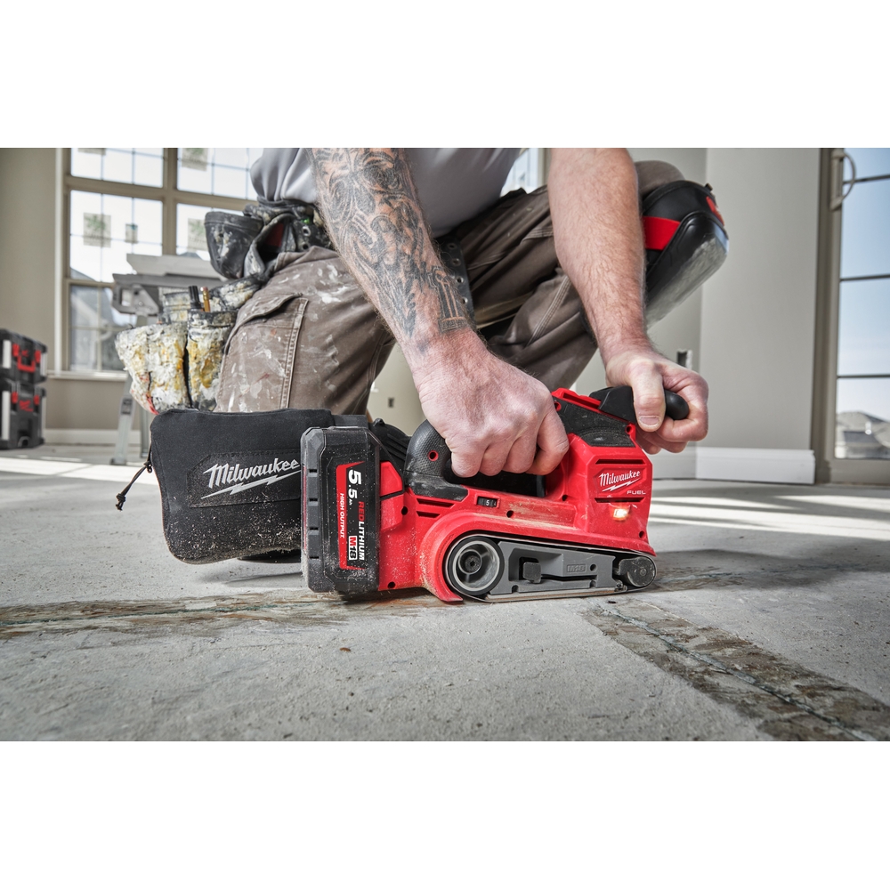 Ponceuse à bande 75mm 18V bande abrasive de rechange sans batterie ni chargeur MILWAUKEE - 4933479614