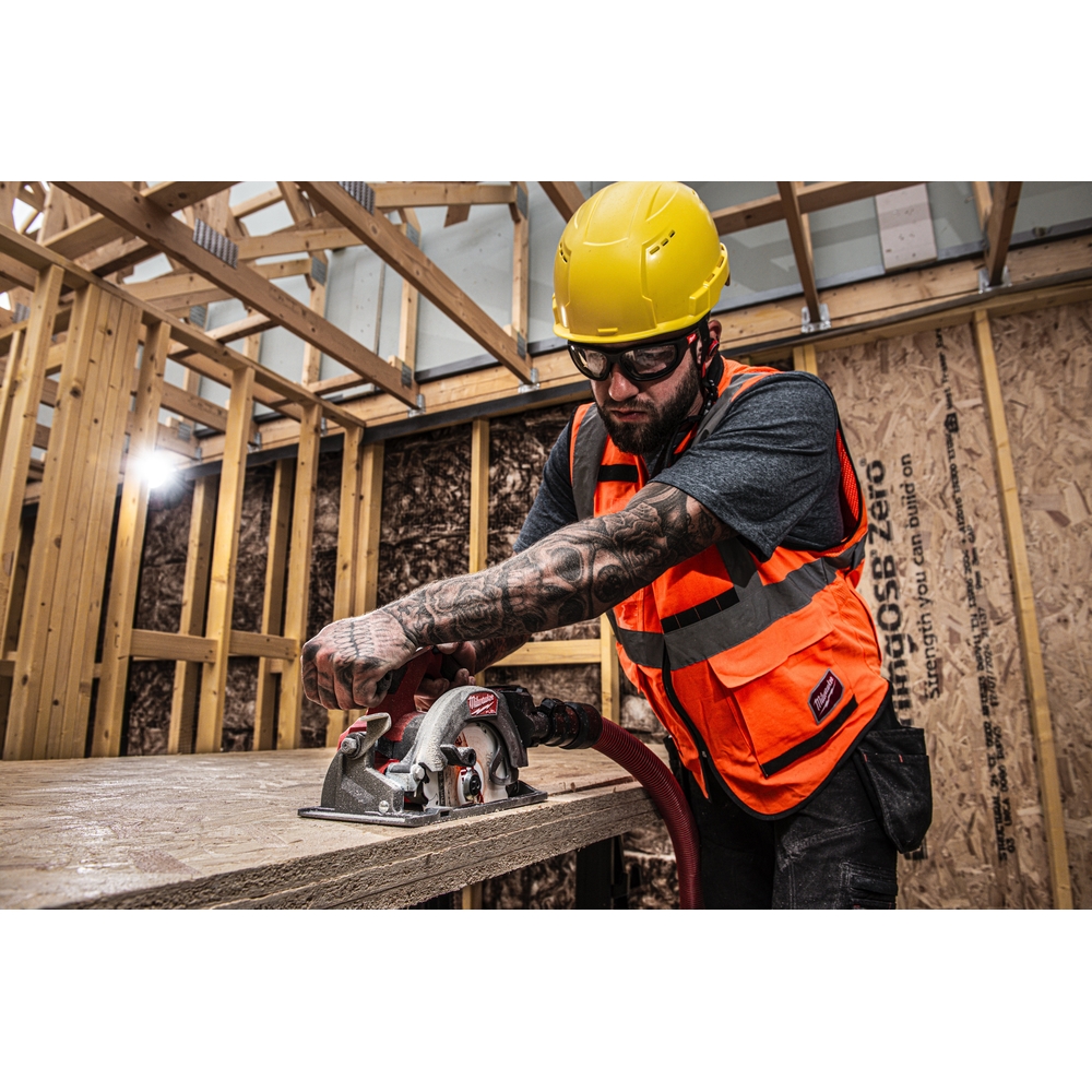 Scie circulaire bois et plastique Ø165 MILWAUKEE M18 FCS552-302X avec batterie - 4933493589