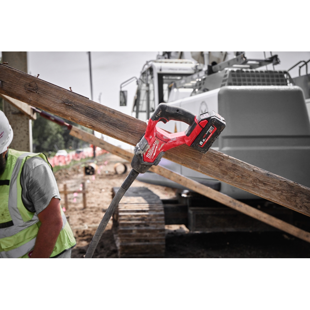 Aiguille vibrante MILWAUKEE M18 FCV N12-551, 18V, arbre flexible 1.2m - 4933479597