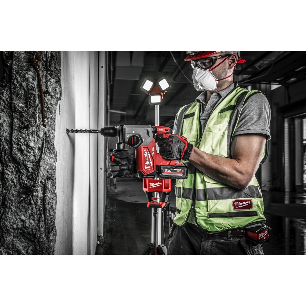 Perforateur sds-plus 26 mm Milwaukee 4 modes avec mandrin fixtec M18 FHX-552X avec batterie 4933478889