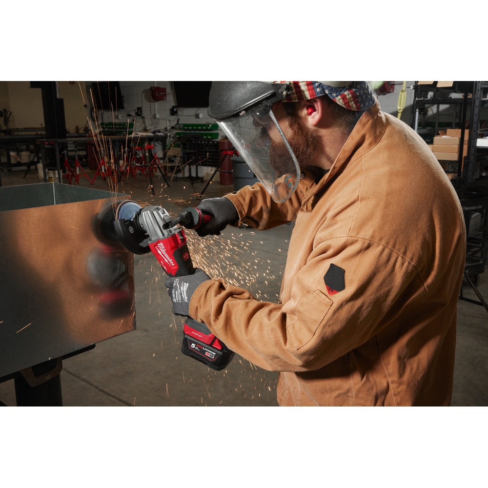 MEULEUSE D'ANGLE SÉCURITAIRE 125MM 18 VOLTS FUEL - M18 FSAGSVO125X-0X MILWAUKEE - 4933493552