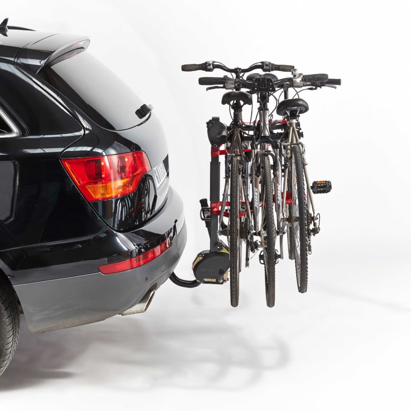 Porte-vélo attelage suspendu 3 vélos rabattable - MOTTEZ - A009P3RA