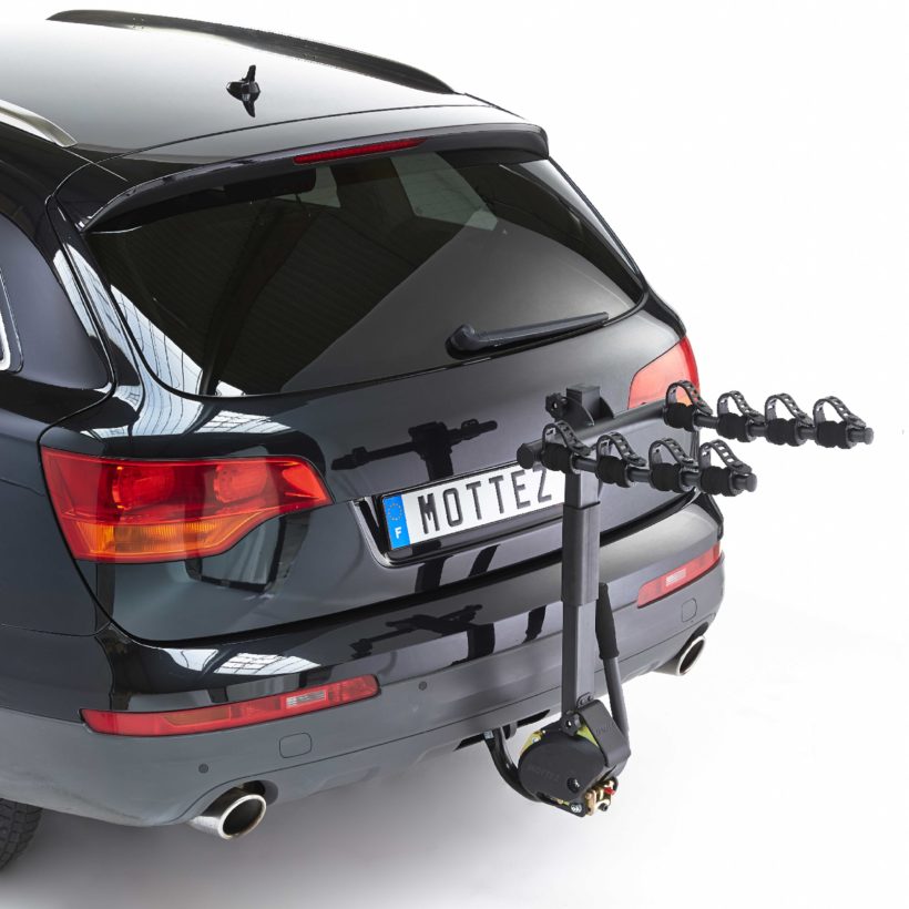 Porte-vélo attelage suspendu 4 vélos rabattable - MOTTEZ - A009P4RA