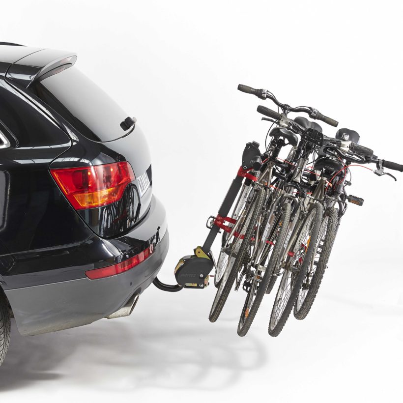 Porte-vélo attelage suspendu 4 vélos rabattable - MOTTEZ - A009P4RA