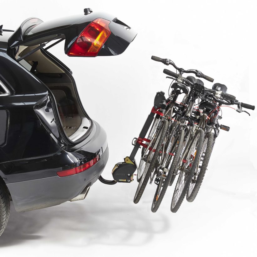 Porte-vélo attelage suspendu 4 vélos rabattable - MOTTEZ - A009P4RA