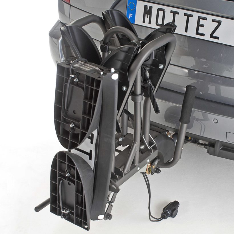 Plateforme 2 vélos pliable et rabattable PLATINIUM - MOTTEZ - A021P2RA