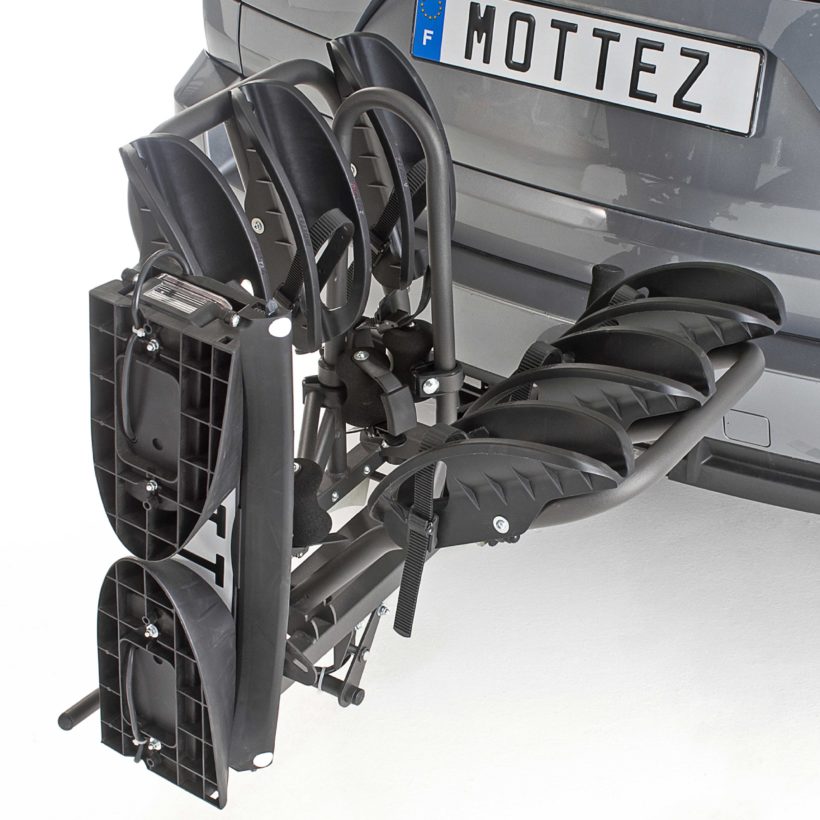 Plateforme 3 vélos pliable et rabattable PLATINIUM : APOLLON 3 - MOTTEZ - A021P3RA