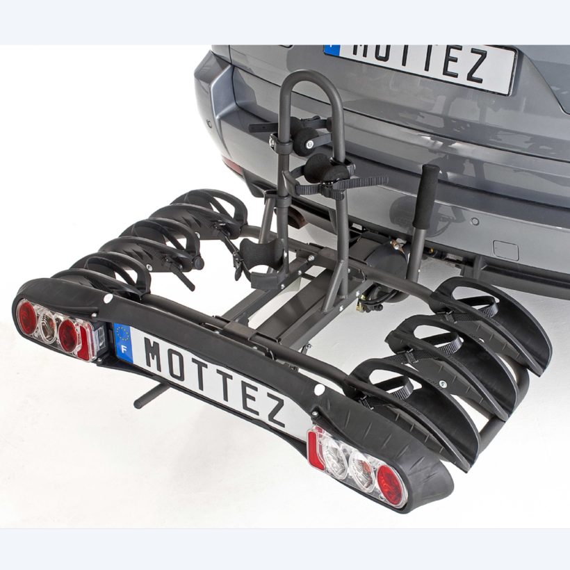 Plateforme 3 vélos pliable et rabattable PLATINIUM : APOLLON 3 - MOTTEZ - A021P3RA