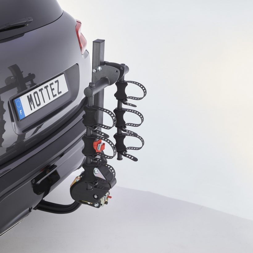 Porte-vélo 3 vélos électriques suspendus sur attelage - MOTTEZ - A033P3ELEC