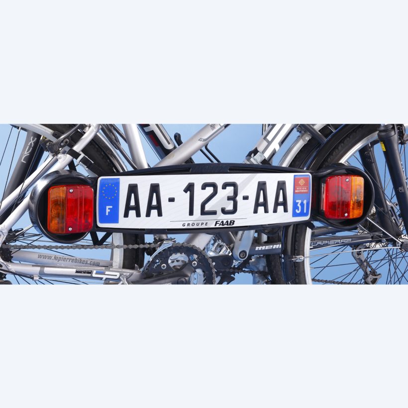 Plaque de signalisation pour porte vélo arrière - MOTTEZ - A063FDK