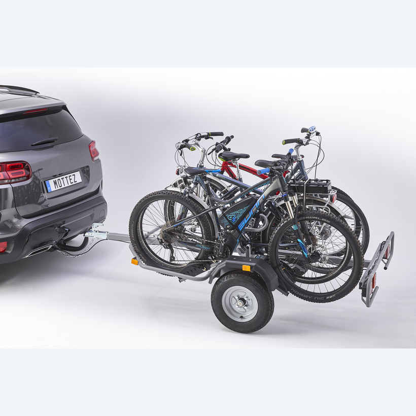 Remorque 4 vélos électriques sur attelage - MOTTEZ - A144V4ELEC