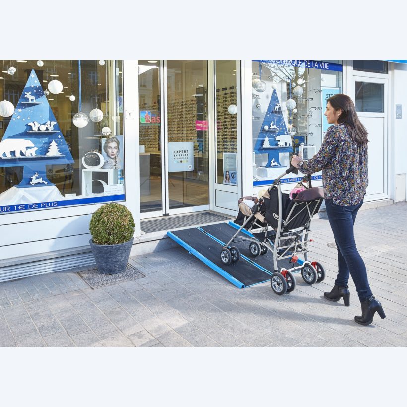 Rampe d’Accès Pliable en Aluminium Avec Carillon Longueur 136m - MOTTEZ - A380C13