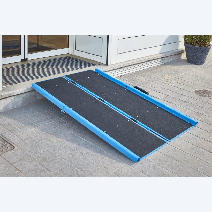 Rampe d’Accès Pliable en Aluminium Avec Carillon Longueur 166m - MOTTEZ - A380C16