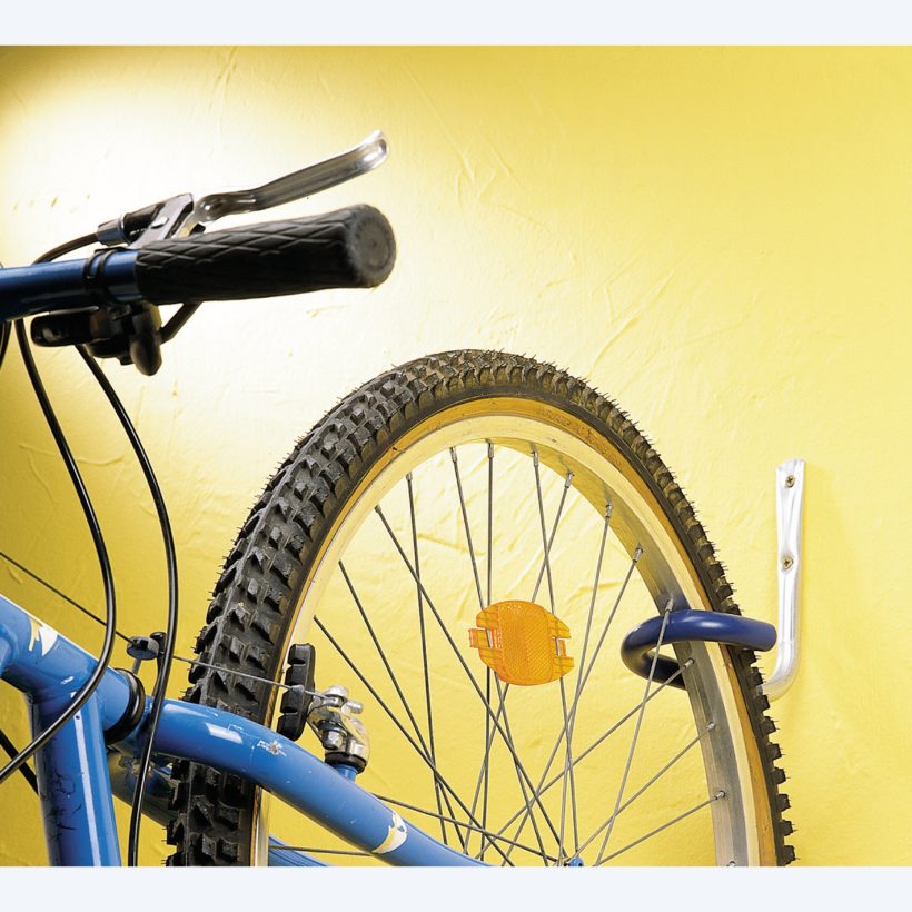 Crochet vélo fixation par la roue - Tube Ø16mm - Gainé - MOTTEZ - B012G