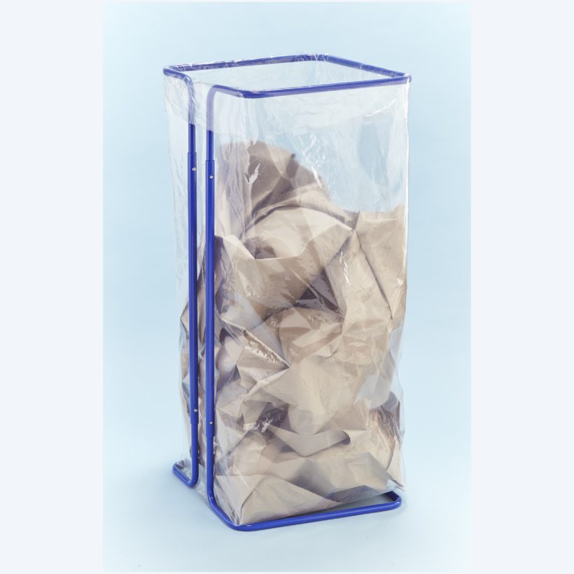 Support Sac Poubelle 400 Litres Sans RoulettesBleu - MOTTEZ - B015C400BL