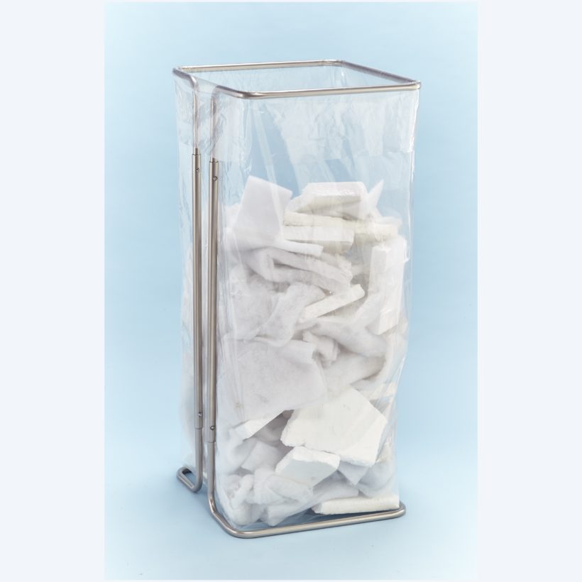 Support Sac Poubelle 400 Litres Sans Roulettes Gris - MOTTEZ - B015C400GR