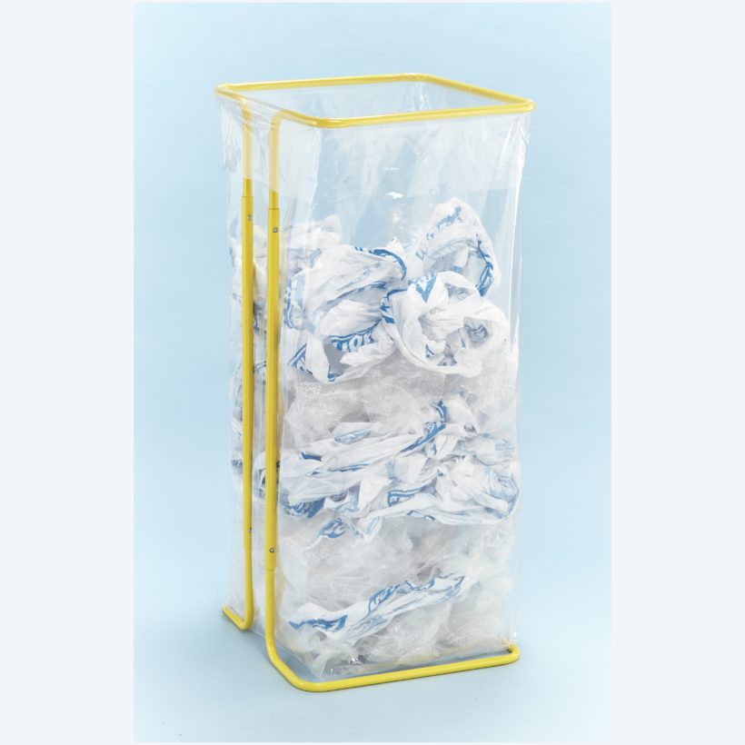 Support Sac Poubelle 400 Litres Sans Roulettes Jaune - MOTTEZ - B015C400JA