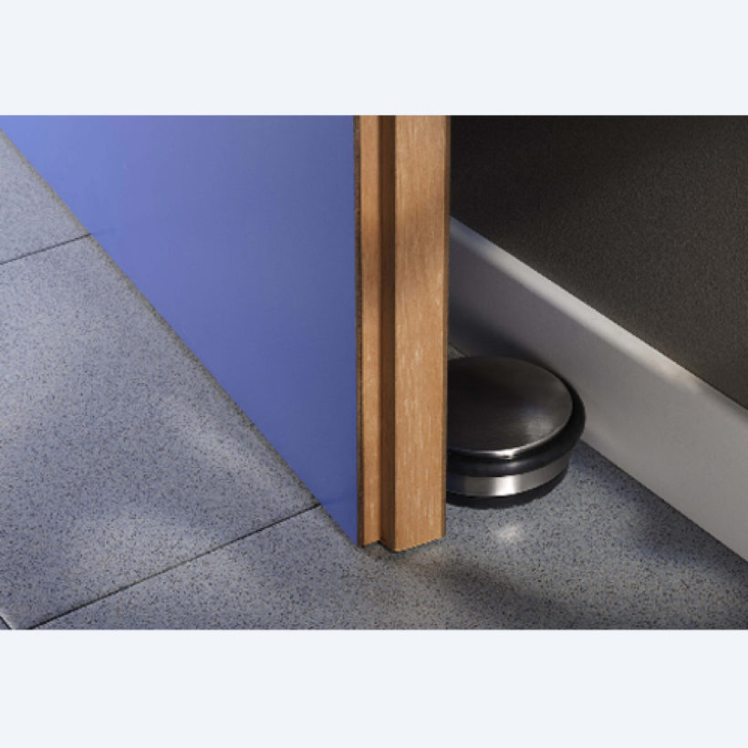 Butée de porte nickelé brossé - MOTTEZ - B062KNI