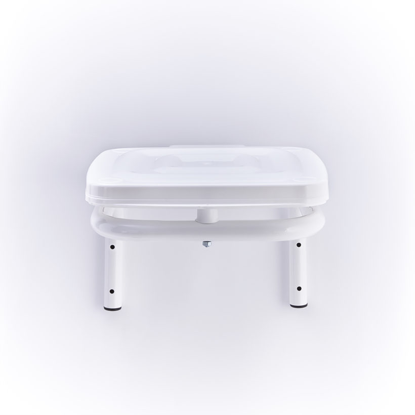 Support Sac Poubelle Mural + Couvercle Blanc - MOTTEZ - B066S