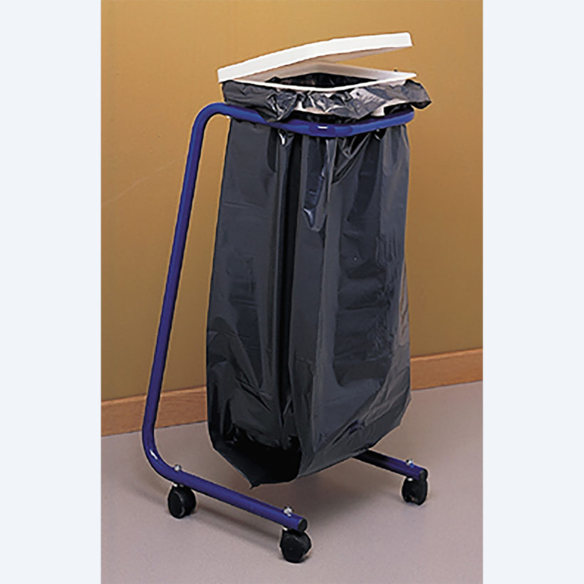 Support Sac Poubelle sur Pied avec Couvercle sur Roulettes - MOTTEZ - B078SBL