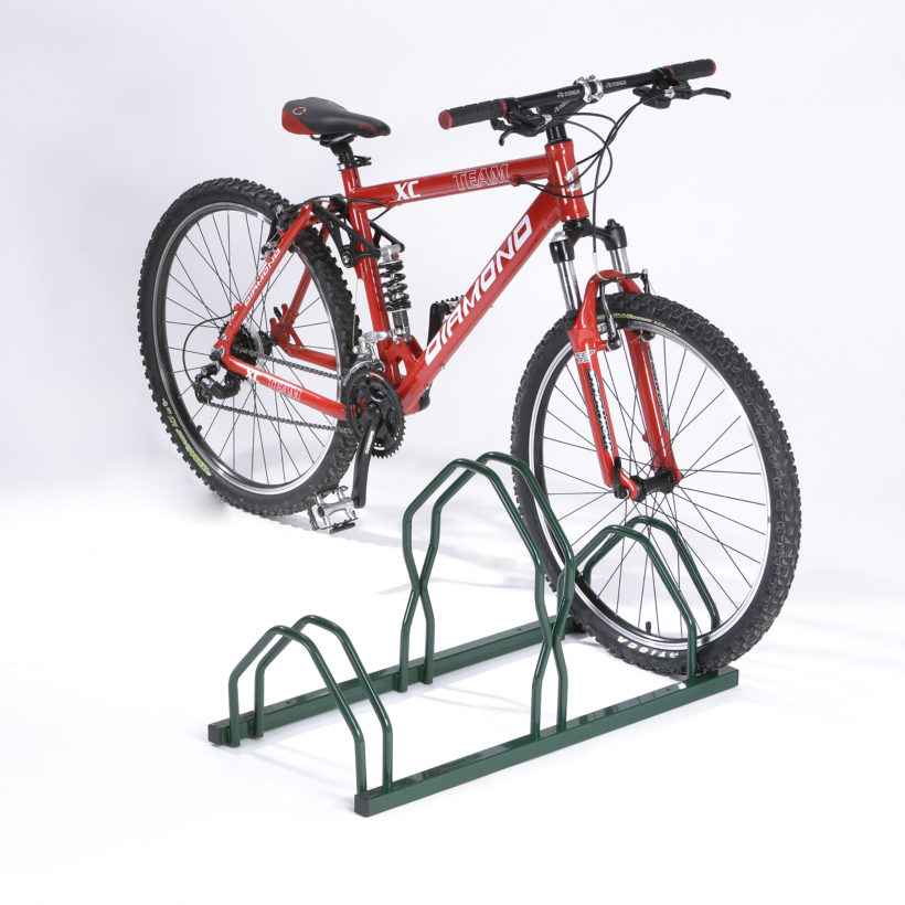 Râtelier 3 vélos sur 2 niveaux coloris vert - MOTTEZ - B129V3VT