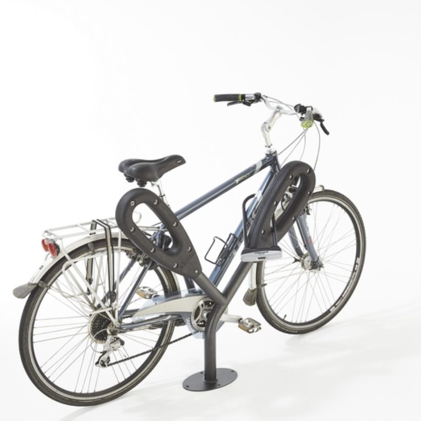 Poteau range 2 vélos papillon  - MOTTEZ - B142C