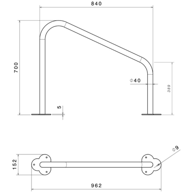 Lot de 2 ranges vélos platine modèle triangle - MOTTEZ - B143C2TRI