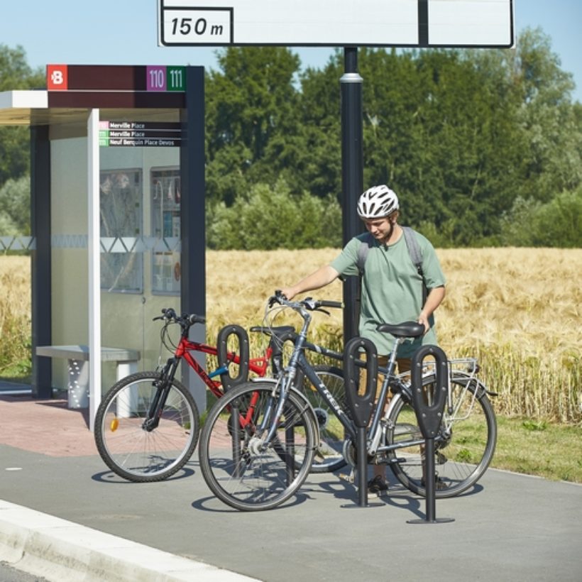  Poteau range 2 vélos  - MOTTEZ - B146S