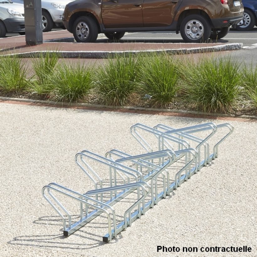 Range 6 vélos au sol Modèle Hollande face à face - MOTTEZ - B196C