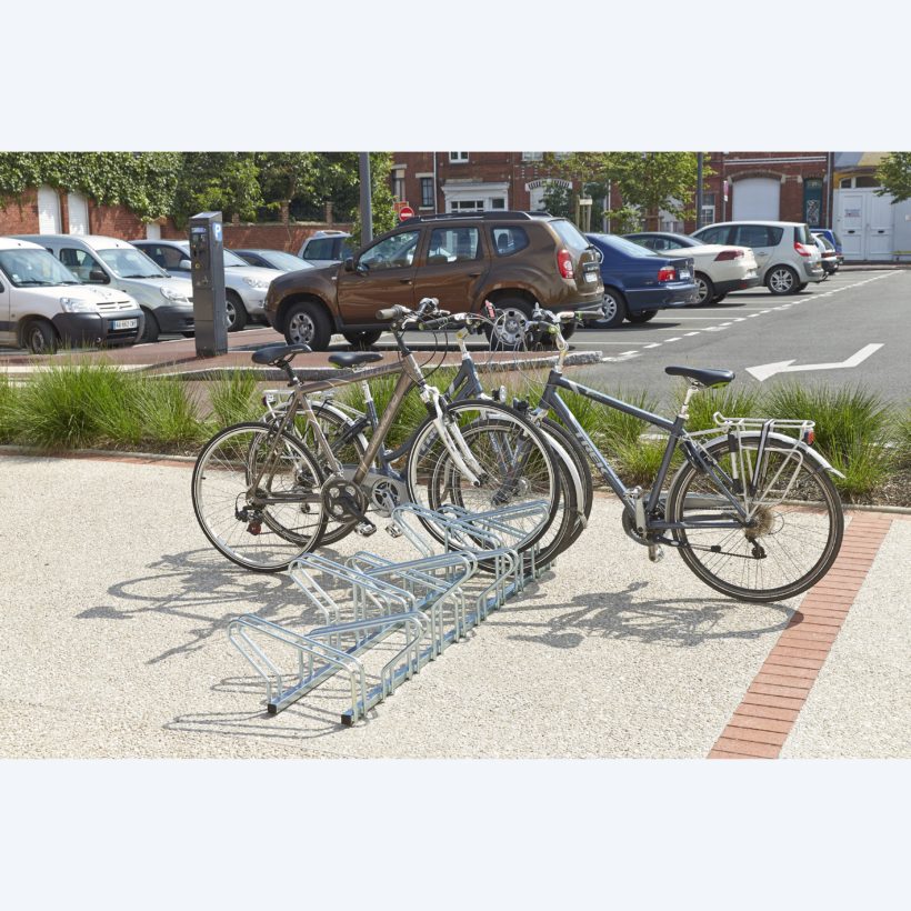 Range 10 vélos au sol Modèle Hollande face à face - MOTTEZ - B197C