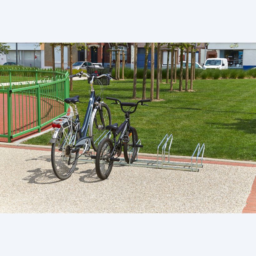 Râtelier sur 2 niveaux 5 vélos Modèle Hollande côte à côte - MOTTEZ - B200C