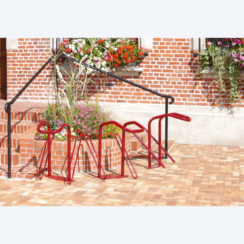 Range 2 vélos pour antivol U : roue avant et cadre - MOTTEZ - B212V