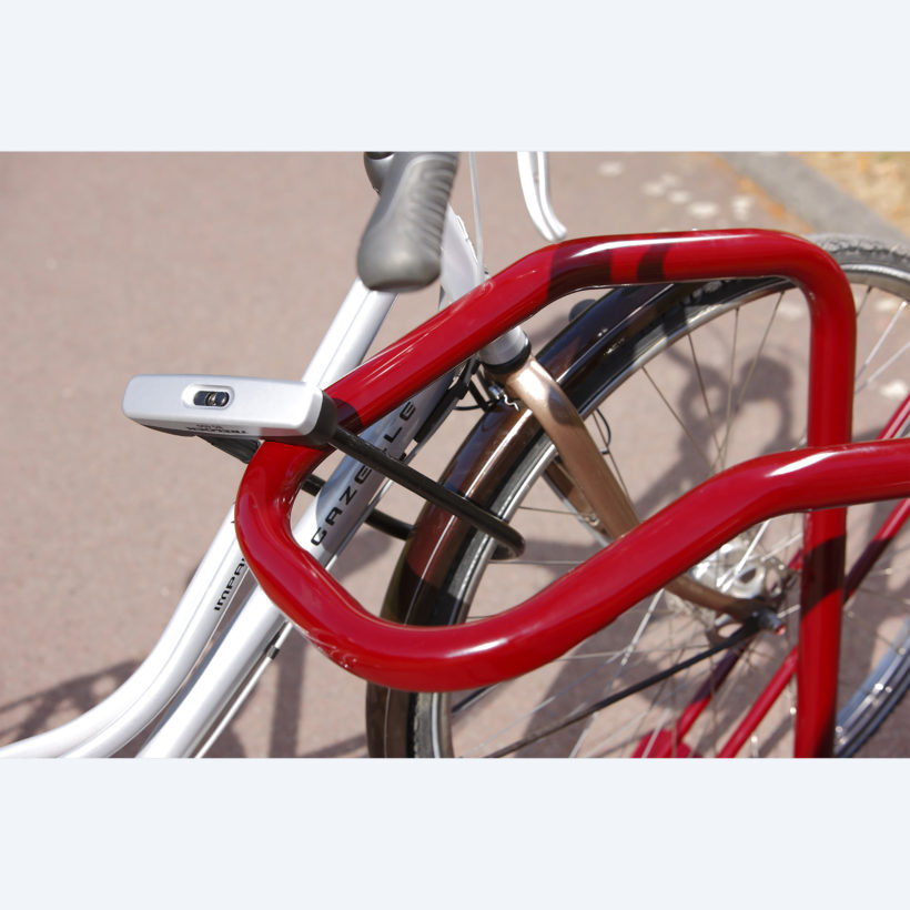 Range 2 vélos pour antivol U : roue avant et cadre - MOTTEZ - B212V