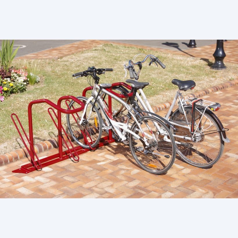 Range 4 vélos pour antivol U : roue avant et cadre - MOTTEZ - B214V