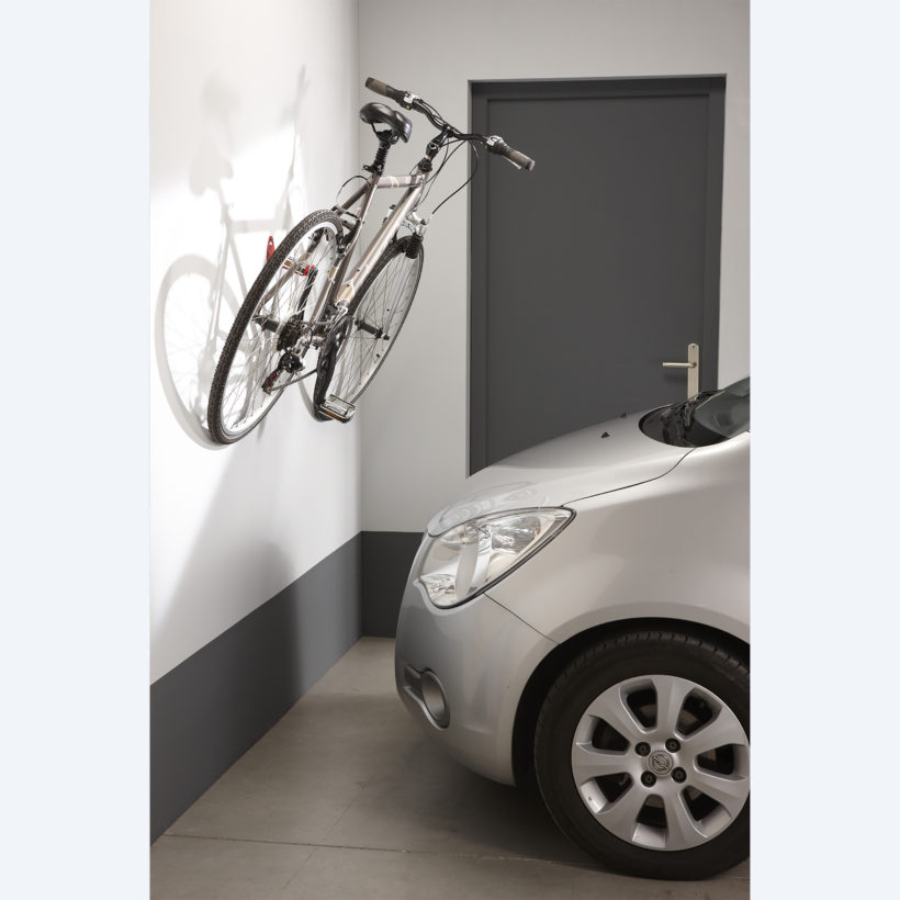 Crochet vélo mural fixation par la pédale - MOTTEZ - B215V