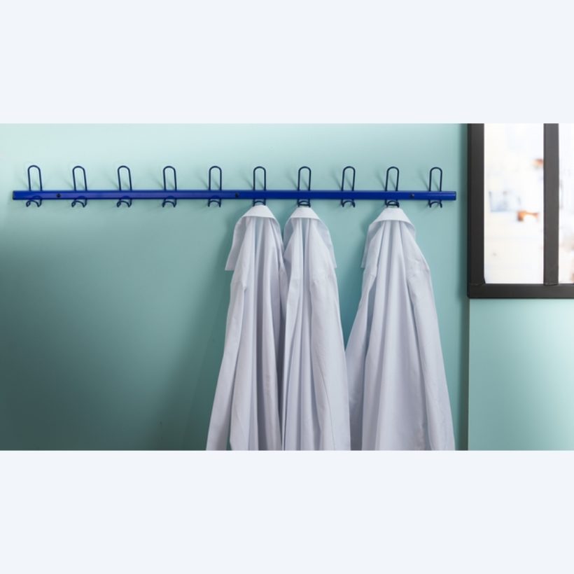 Portemanteaux 10 patères coloris bleu - MOTTEZ - B230CBL