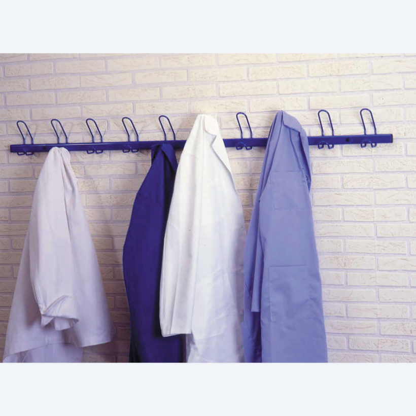 Portemanteaux 10 patères coloris bleu - MOTTEZ - B230CBL