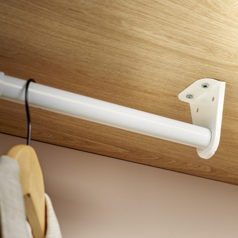 Barre de penderie de 655 à 120 cm - MOTTEZ - B240S120BC