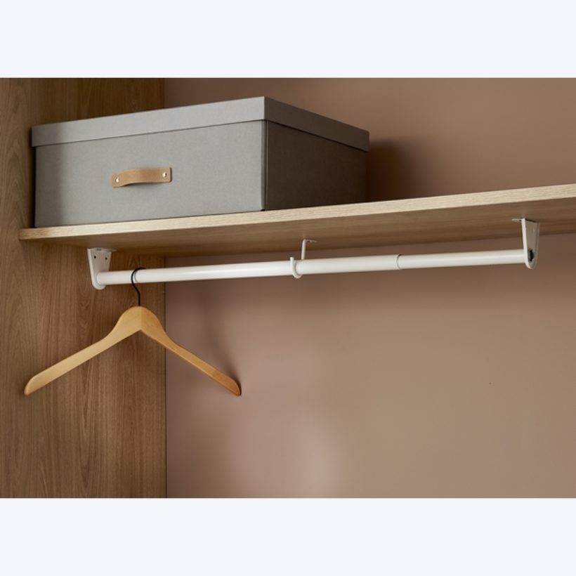 Barre de penderie de 655 à 120 cm - MOTTEZ - B240S120BC