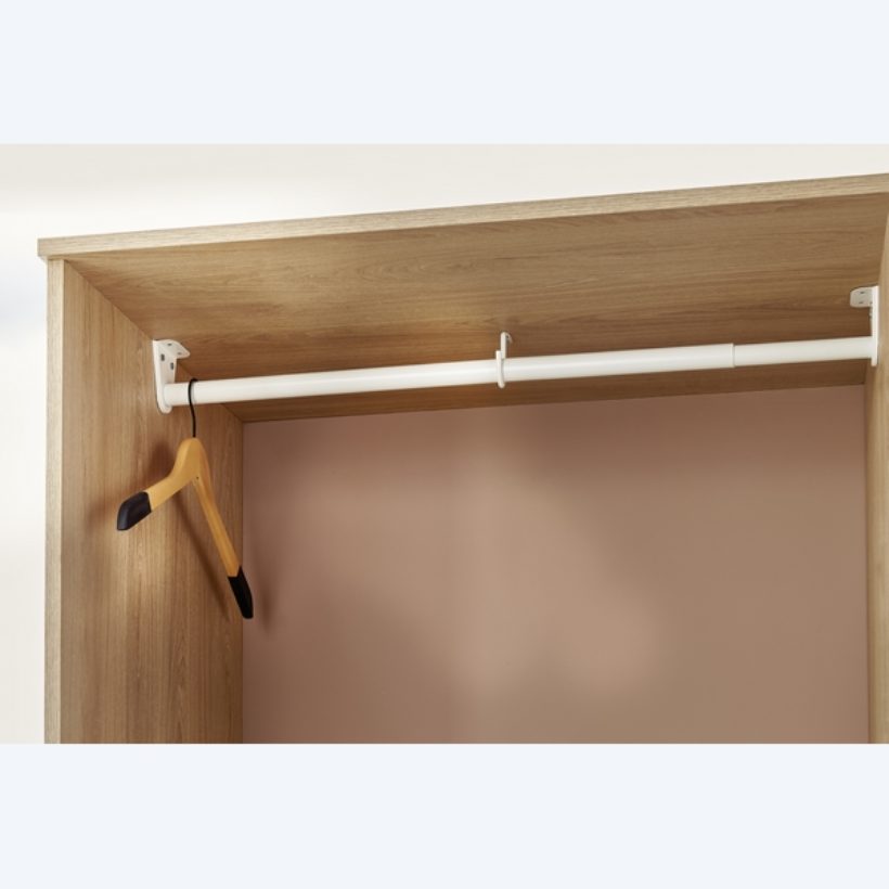 Barre de penderie de 655 à 120 cm - MOTTEZ - B240S120BC