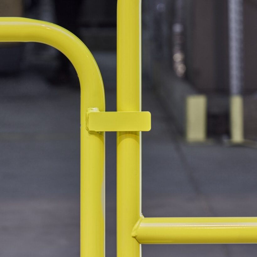  Portillon zingué + poudré jaune pour barrière de protection  - MOTTEZ - B253SZJ